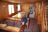 Blick vom Cheminee ins Wohnzimmer